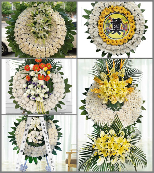 湖北咸宁市赤壁市赵李桥镇百花岭村花圈速递